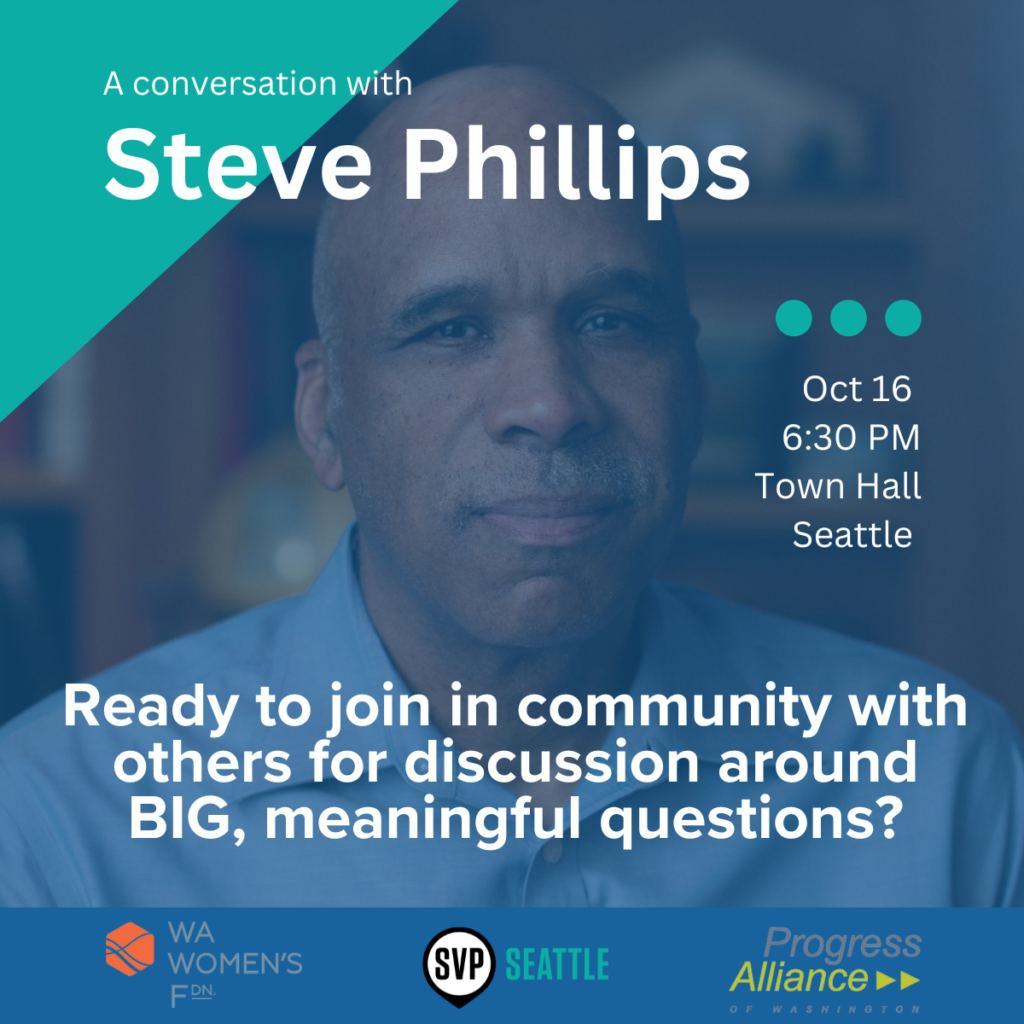 Face of Steve Phillips for an event where he is speaking on Oct 16 at Town Hall Seattle